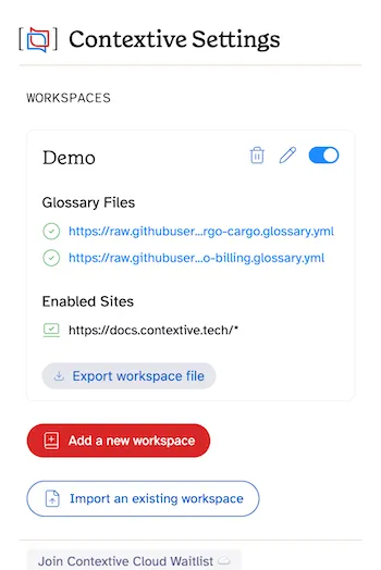 Error loading glossary file